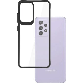 Odolné puzdro na Samsung Galaxy A54 5G A546 3MK Satin Armor Case+ transparentno-čierne