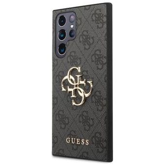 Guess PU 4G Metal Logo Samsung Galaxy S23 Ultra 5G S918 GUHCS23L4GMGGR Grey