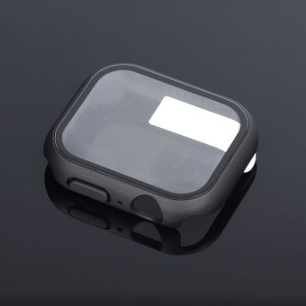 Bestsuit Flexible Case with Hybrid Glass Apple Watch Series 7/8/9 45mm graphite