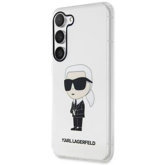 Plastové puzdro Karl Lagerfeld na Samsung Galaxy S23 Ultra 5G S918 KLHCS23LHNIKTCT HC IML NFT Ikonik transparentné