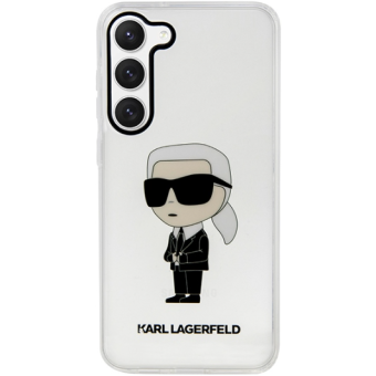 Plastové puzdro Karl Lagerfeld na Samsung Galaxy S23 Ultra 5G S918 KLHCS23LHNIKTCT HC IML NFT Ikonik transparentné