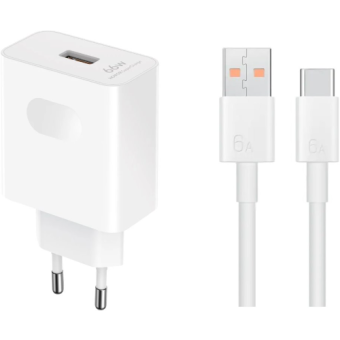 Honor SuperCharge HN-110600E00, 66W + USB-C kábel, biela