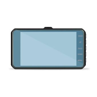 Predná a zadná auto kamera Car Dash Cam DVR-03, 4.0", čierna