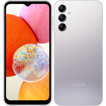 Samsung Galaxy A14 A145, 4/64 GB, Dual SIM, Silver - SK distribúcia