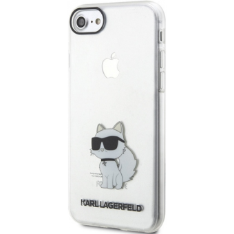 Plastové puzdro Karl Lagerfeld na Apple iPhone 7/8/SE 2020/SE 2022 KLHCI8HNCHTCT IML NFT Choupette transparentné