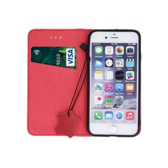 Diárové puzdro na Xiaomi Redmi 12C Leather Smart Pro červené