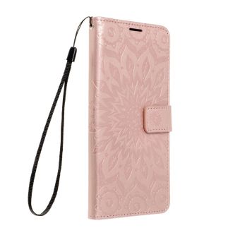 Diárové puzdro na Xiaomi Redmi Note 12 5G/Poco X5 5G MEZZO mandala ružovo-zlaté