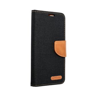 Diárové puzdro na Xiaomi Redmi 12C Canvas čierne