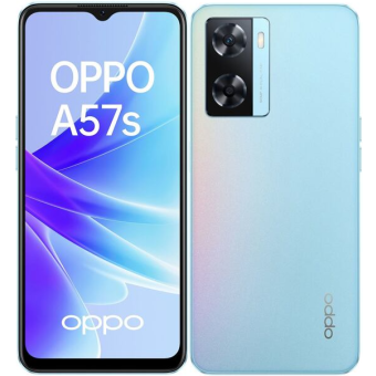 OPPO A57s, 4/128 GB, Dual SIM, Sky Blue - SK distribúcia