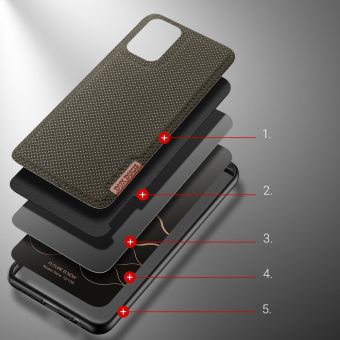 Plastové puzdro na Xiaomi Redmi Note 10/10s/Poco M5s Dux Ducis Fino zelené