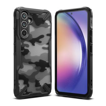 Odolné puzdro na Samsung Galaxy A54 5G A546 Fusion-X Camouflage čierne