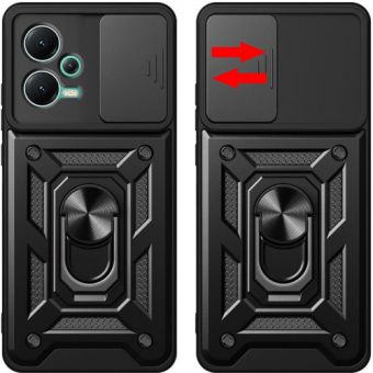 Odolné puzdro na Xiaomi Redmi 12C Tech-Protect Camshield Ring Armor čierne