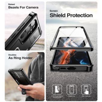 Odolné puzdro na Samsung Galaxy S23 Ultra 5G S918 Tech-Protect Kevlar Pro 360 čierne