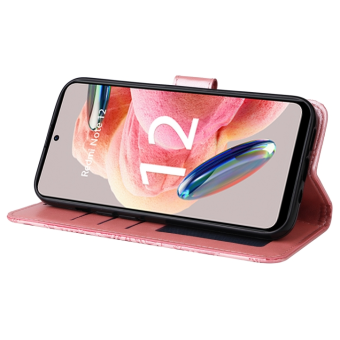 Diárové puzdro na Xiaomi Redmi Note 12 LTE MEZZO kvet ružové