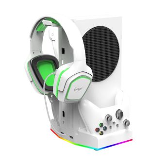 iPega XBS011S, multifunkčný nabíjací RGB stojan s chladením pre Xbox Series S + 2ks batérií
