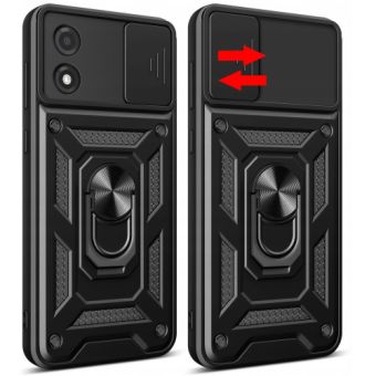 Odolné puzdro na Motorola Moto E13 Tech-Protect Camshield Ring Armor čierne