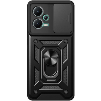 Odolné puzdro na Motorola Moto E13 Tech-Protect Camshield Ring Armor čierne