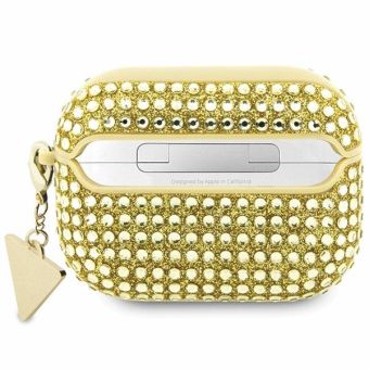 Guess Rhinestones Triangle Metal Logo Apple AirPods Pro GUAPHDGTPD Gold