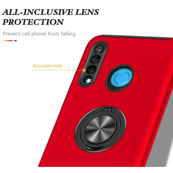 Odolné puzdro na Huawei P30 Lite Shockproof Ring červené