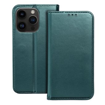 Smart Magneto book case Apple iPhone 15 Plus dark green