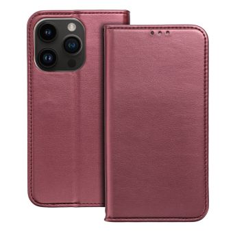Smart Magneto book case Apple iPhone 15 Plus burgundy