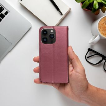 Smart Magneto book case Apple iPhone 15 Pro Max burgundy
