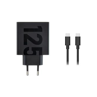 Motorola TurboPower GaN MC-1252, USB-C 125W + USB-C na USB-C kábel, čierna (Blister)