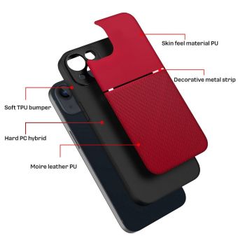 Plastové puzdro na Xiaomi Redmi Note 12S Noble červené