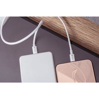 Forcell F-Energy C339, USB-C na USB-C, QC4.0 5A/20V PD100W, 3m, biely