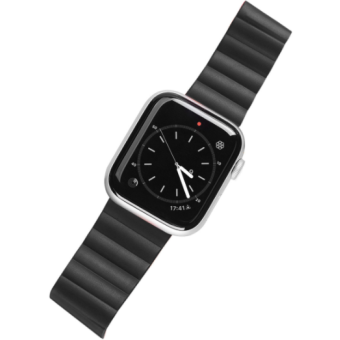 Náhradný remienok na Apple Watch Ultra 49 mm, Dux Ducis Bracelet Magnetic Strap Chain Version čierno-oranžový