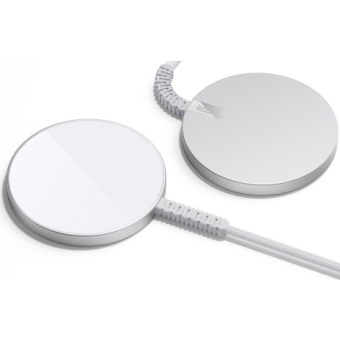 ESR Halolock Mini Magnetic MagSafe Wireless Charger strieborná