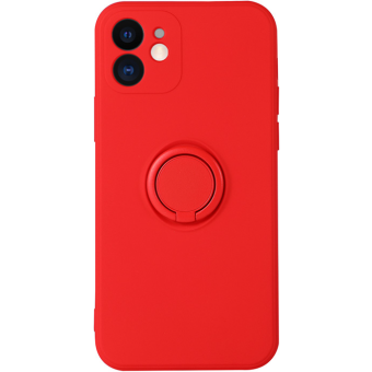 Silikónové puzdro na Xiaomi Redmi 9 Silicone Ring červené