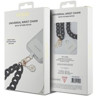 Guess Large Chain Acrylic 4G Charm GUOUCBMC4MK black
