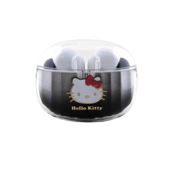 Hello Kitty True Wireless Kitty Head Logo Stereo Earphones HKTWSHDGKEK Black