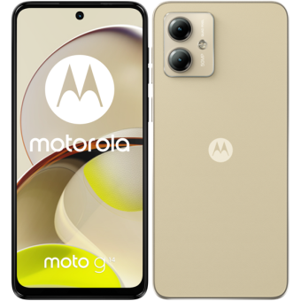 Motorola Moto G14, 4/128 GB, Dual SIM, Butter Cream - SK distribúcia