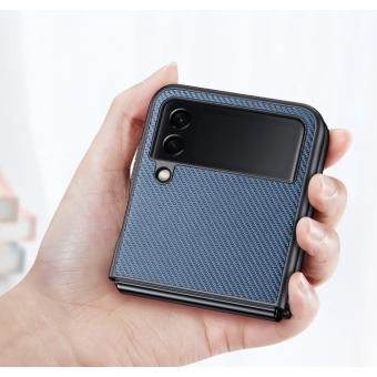 Plastové puzdro na Samsung Galaxy Z Flip4 5G F721 Dux Ducis Fino modré