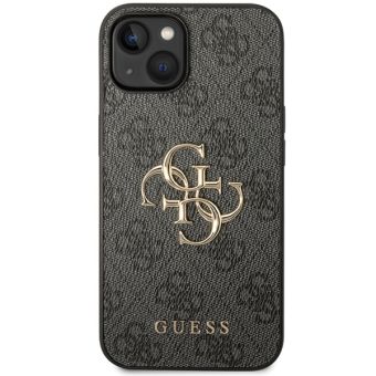 Guess PU 4G Metal Logo Apple iPhone 15 Plus GUHCP15M4GMGGR Grey