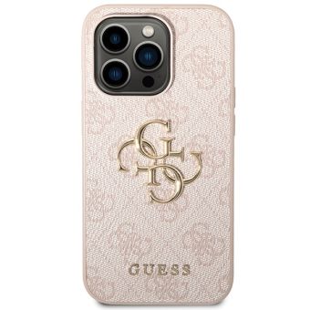 Guess PU 4G Metal Logo Apple iPhone 15 Pro GUHCP15L4GMGPI Pink