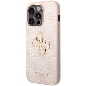 Guess PU 4G Metal Logo Apple iPhone 15 Pro GUHCP15L4GMGPI Pink