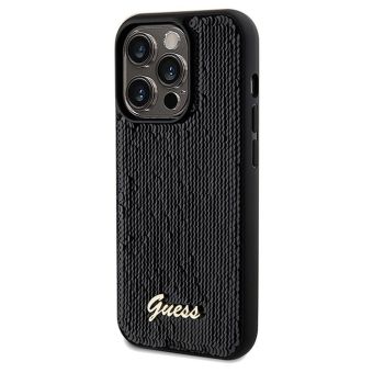 Guess Sequin Script Logo Apple iPhone 14 Pro GUHCP14LPSFDGSK Black