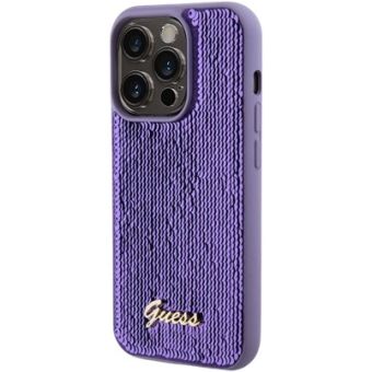 Guess Sequin Script Logo Apple iPhone 15 Pro Max GUHCP15XPSFDGSU Purple