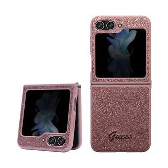 Guess PC/TPU Glitter Flakes Metal Logo Samsung Galaxy Z Flip5 5G F731 GUHCZF5HGGSHP Pink