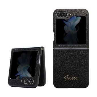 Guess PC/TPU Glitter Flakes Metal Logo Samsung Galaxy Z Flip5 5G F731 GUHCZF5HGGSHK Black