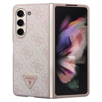 Guess 4G PU Leather Triangle Samsung Galaxy Z Fold5 5G F946 GUHCZFD5P4TDPP Pink