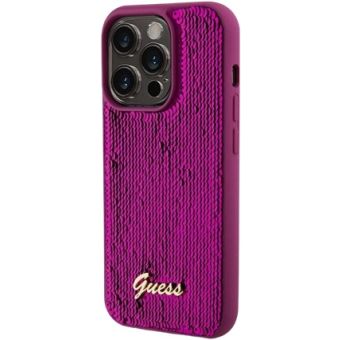 Guess Sequin Script Logo Apple iPhone 14 Pro Max GUHCP14XPSFDGSF Magenta