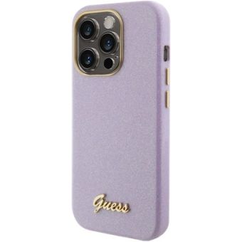 Guess PU Glitter Full Wrapped Apple iPhone 15 Pro GUHCP15LPGMCSL Lilac