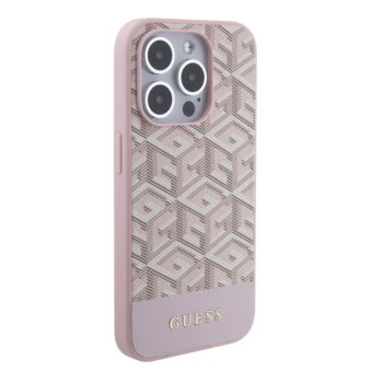 Guess PU G Cube MagSafe Apple iPhone 15 Pro Max GUHMP15XHGCFSEP Pink
