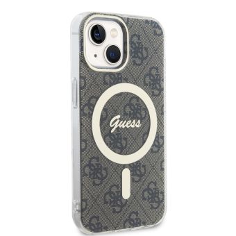 Guess IML 4G MagSafe Apple iPhone 15 GUHMP15SH4STW Brown