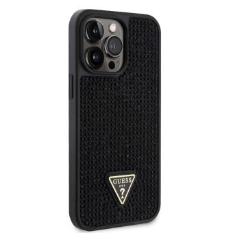 Guess Rhinestones Triangle Metal Logo Apple iPhone 15 Pro GUHCP15LHDGTPK Black