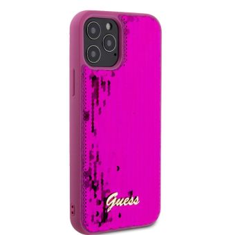 Guess Sequin Script Logo Apple iPhone 12/12 Pro GUHCP12MPSFDGSF Magenta